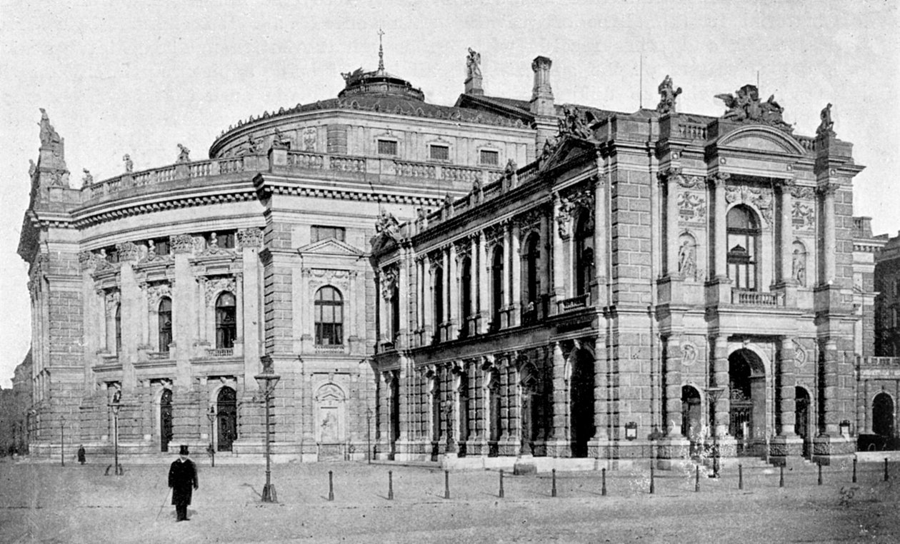 The Court Theatre, Viena, Áustria, 1899 de Unbekannt