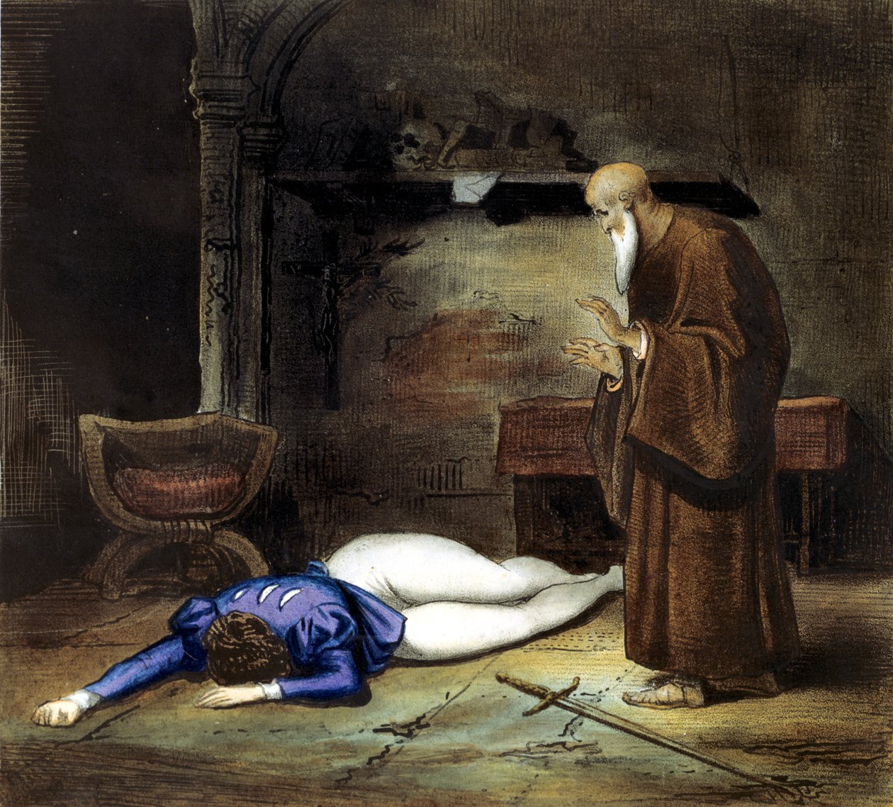A morte de Romeu, século XIX de Unbekannt