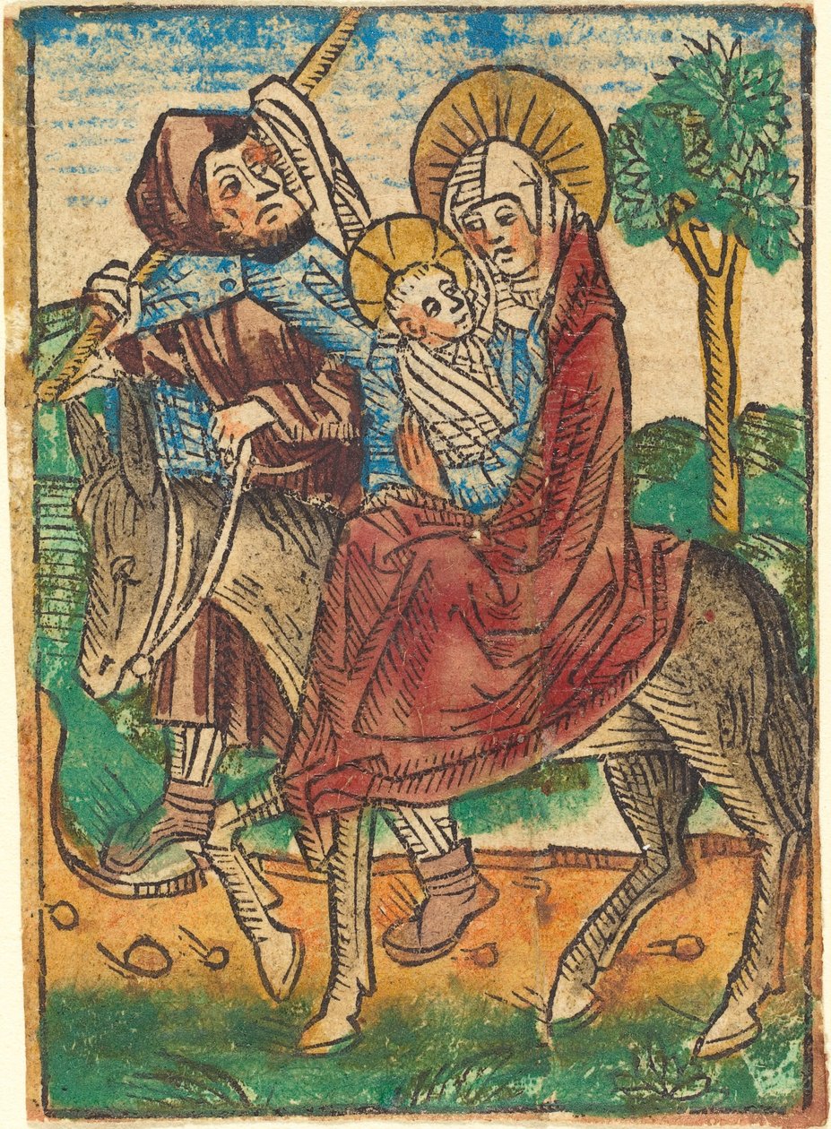 A Fuga para o Egito, c. 1490. de Unbekannt