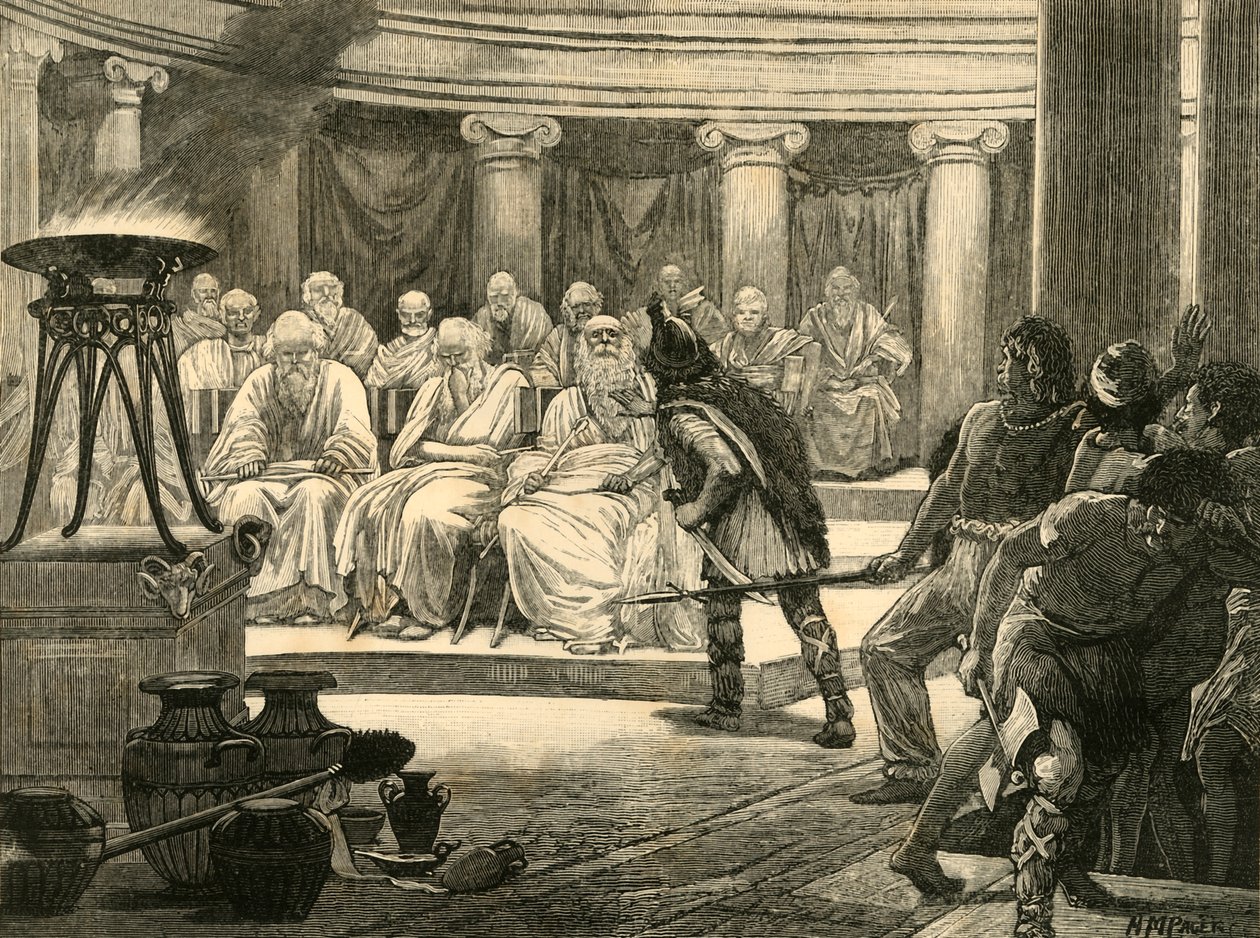 Os gauleses em Roma, 1890. de Unbekannt