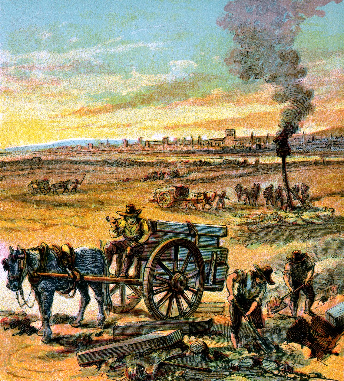 A grande praga de 1665, c1850 de Unbekannt