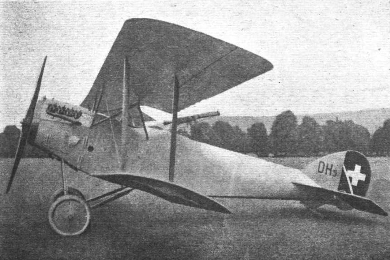 O lutador Häfeli DH-5 da Suíça de Unbekannt