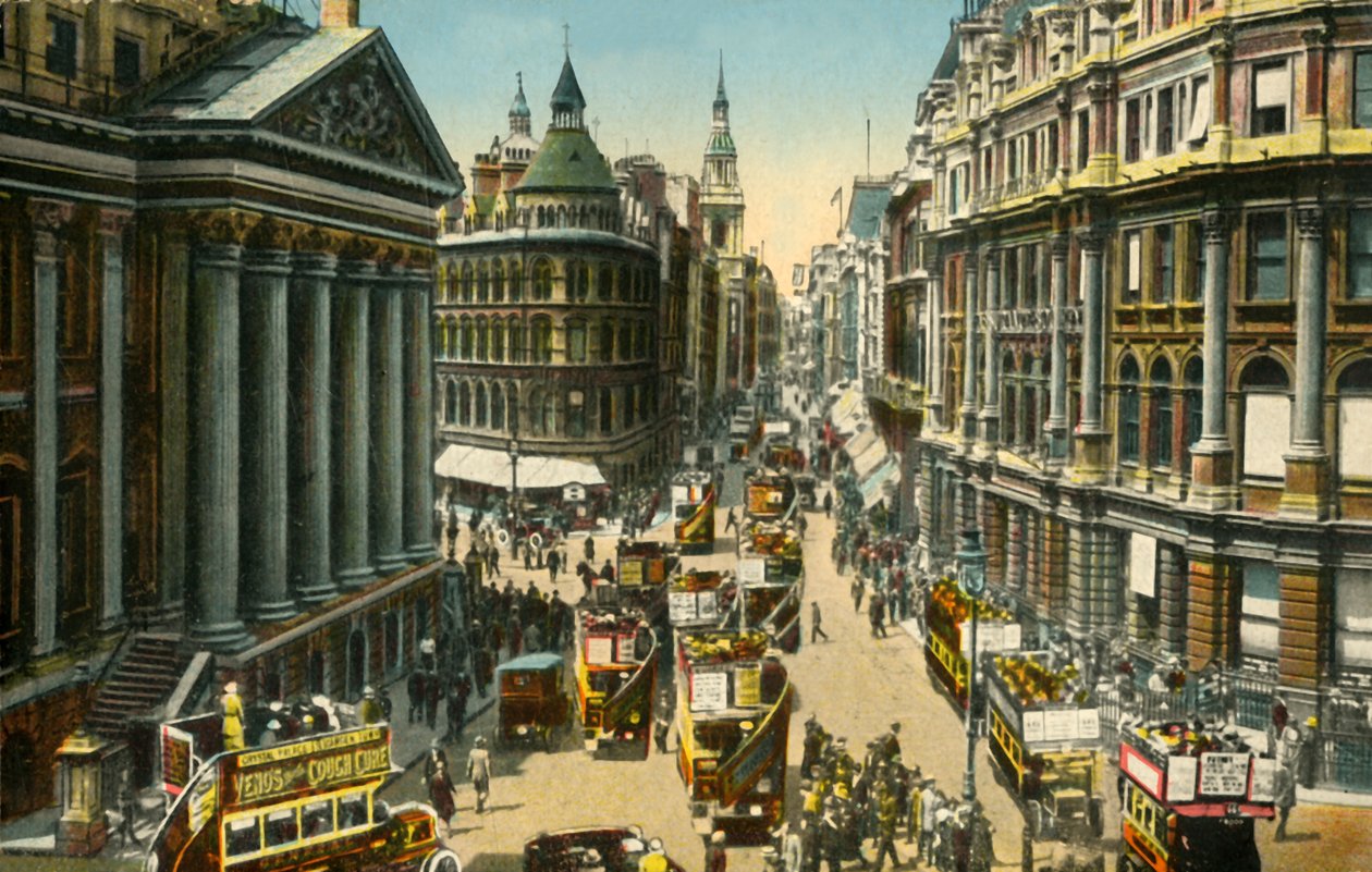 A mansão e Cheapside, Londres,. de Unbekannt