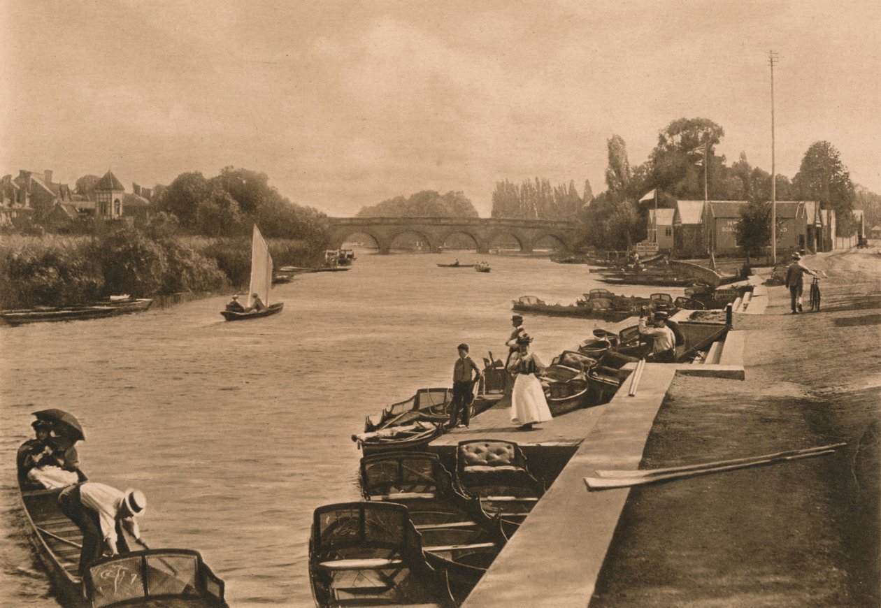 O Tamisa em Maidenhead, 1902 de Unbekannt