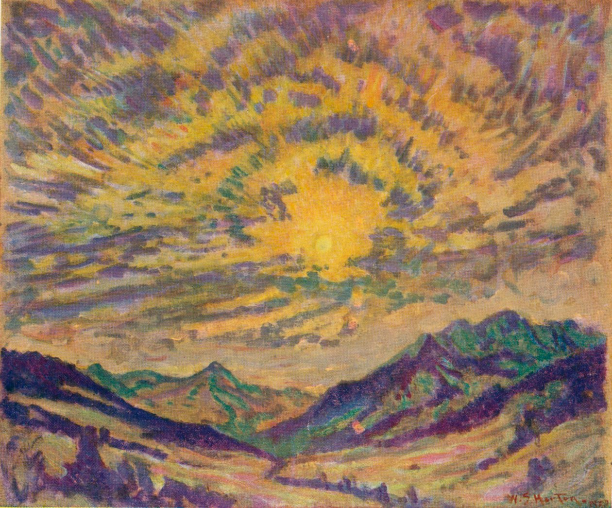 O sol de inverno, c1885-1925, 1925 de Unbekannt