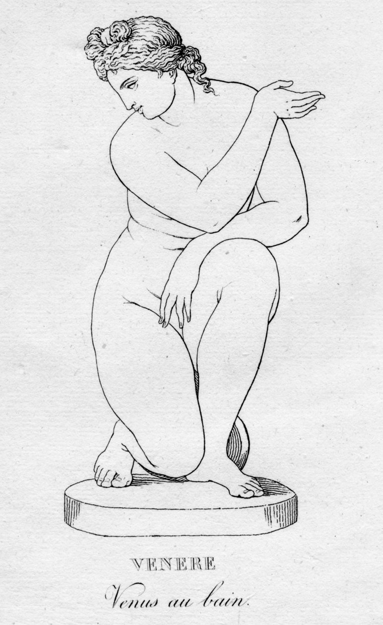 Venere Venus no banho, c1850 de Unbekannt