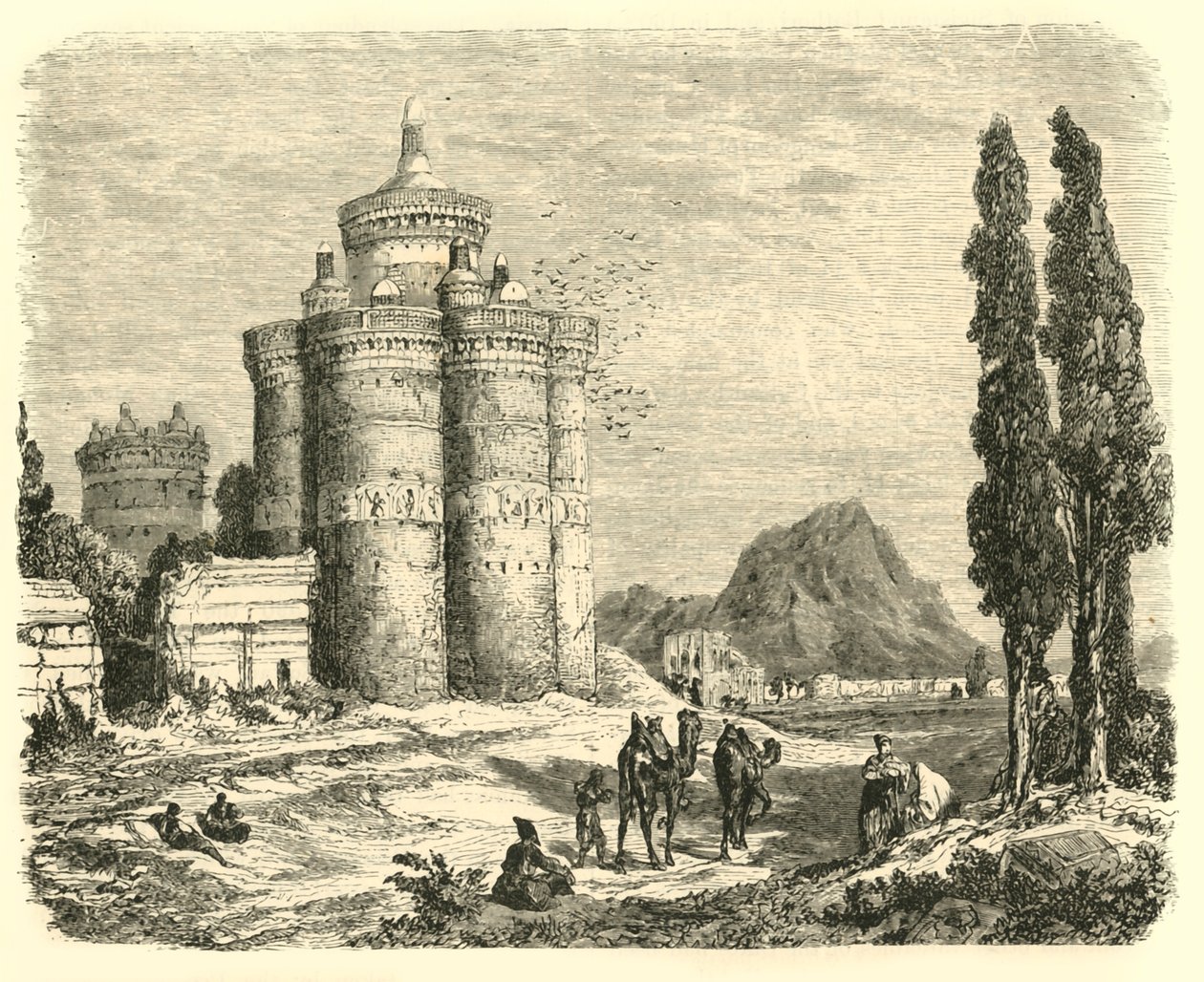 Vista perto de Ispahan, 1890. de Unbekannt