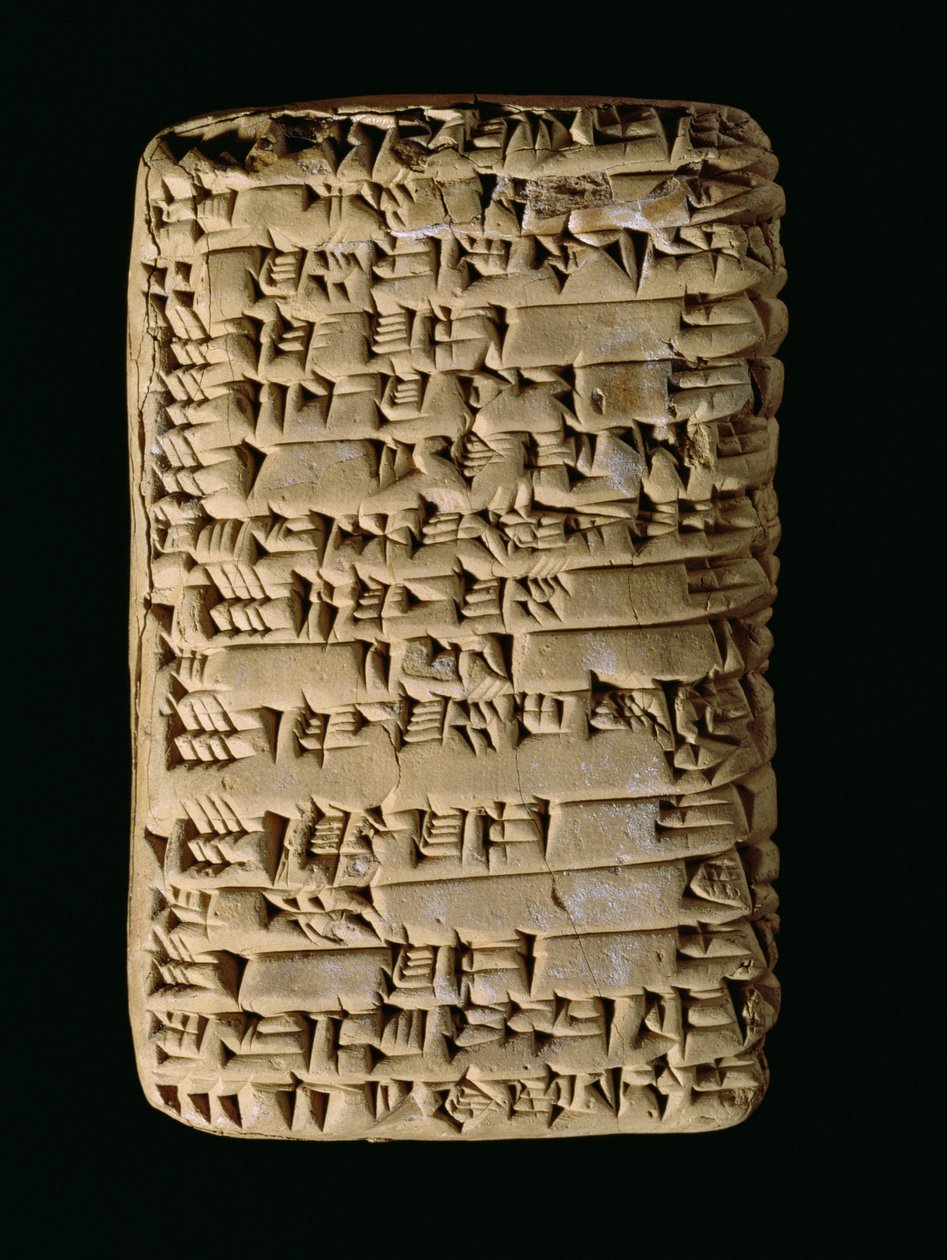 Tabuinha cuneiforme, c.2300 aC de Unbekannt Unbekannt