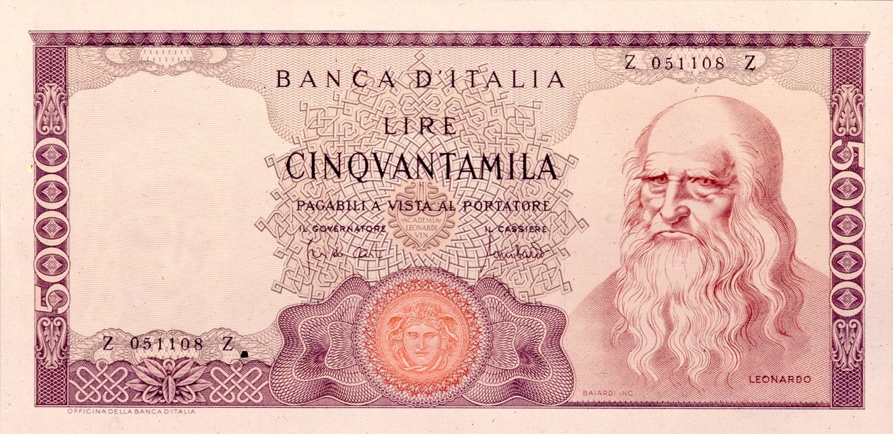 Cinquantamila Lire (foto a p/b) de Unbekannt