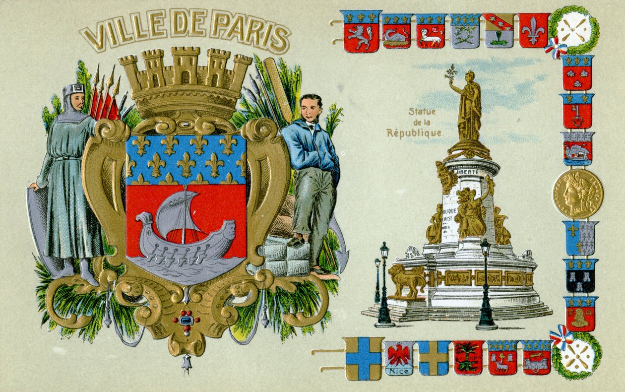 Postal de Paris de Unbekannter Künstler