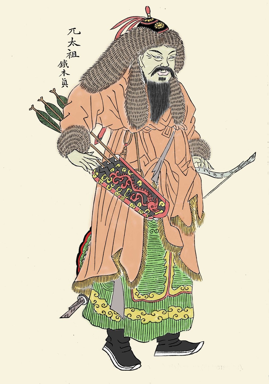 Retrato de Genghis Khan de Unbekannt