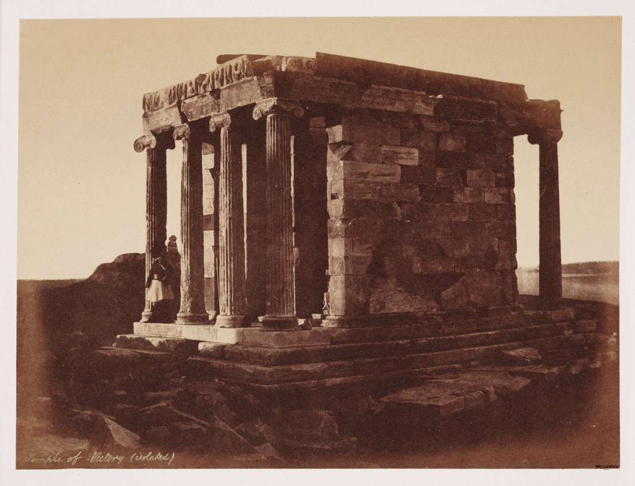 Templo da Vitória, Atenas, c 1849 de Unbekannt