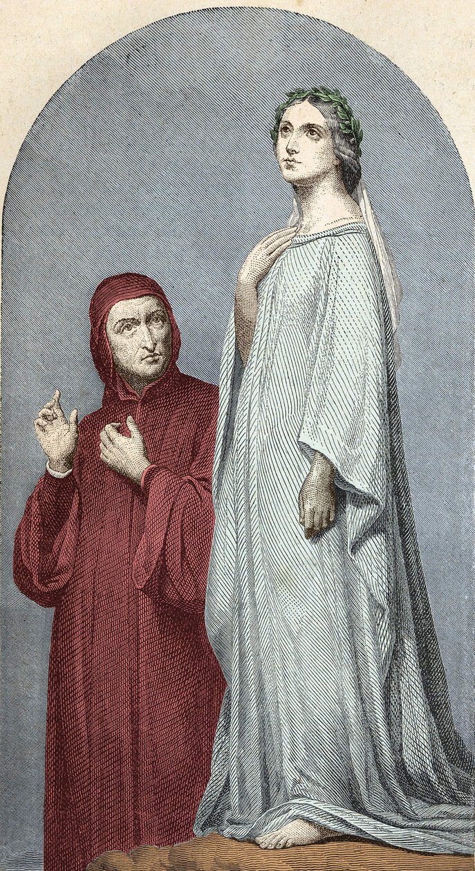 Dante e Beatrice. de Unknown artist