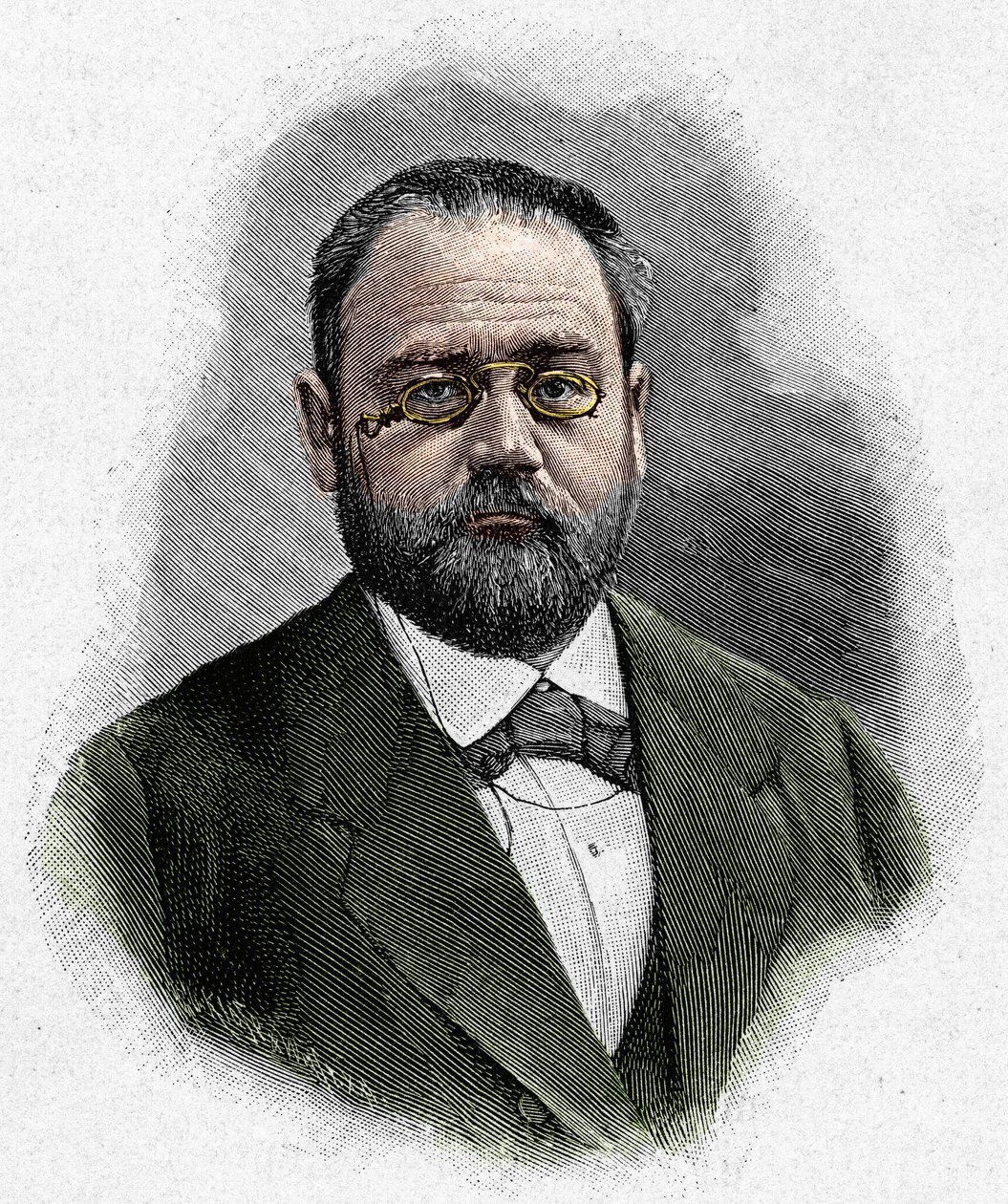 Retrato de Emile Zola (1840-1902) de Unknown artist