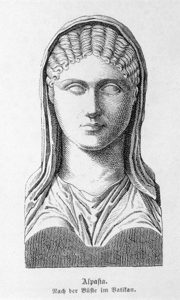 Aspasia de Miletus, dona de Péricles. de Unknown artist