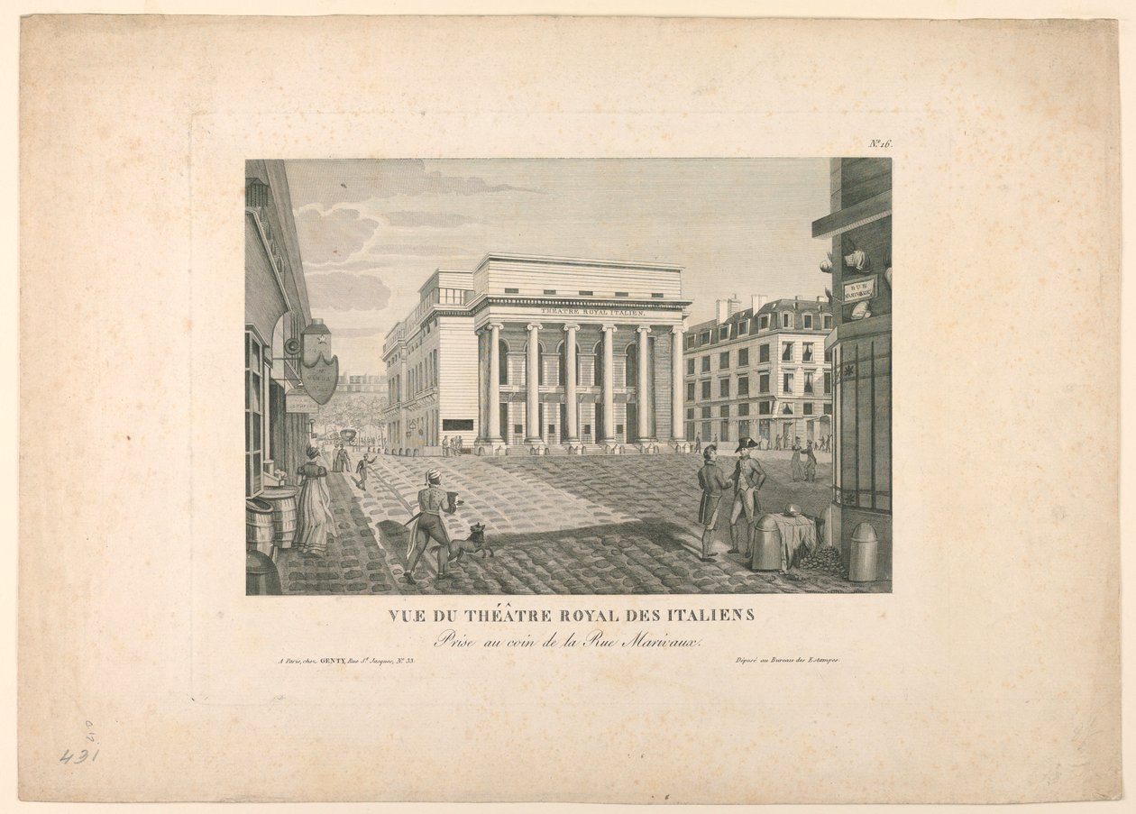 Teatro Italiano, Paris de Unknown artist