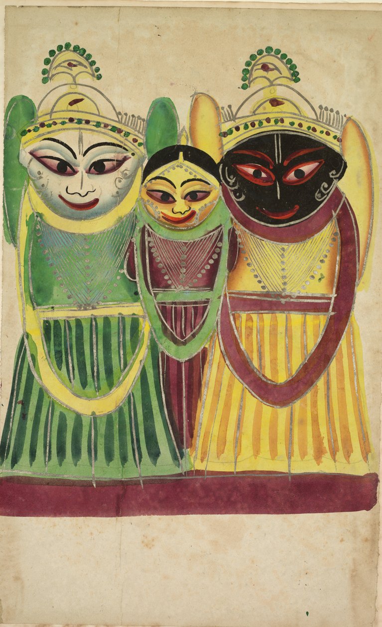 Jagannatha Trio (verso) de Unknown artist