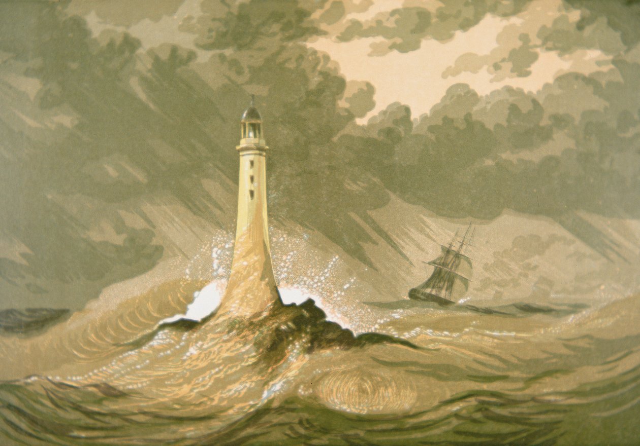 Farol com Veleiro de Unknown artist