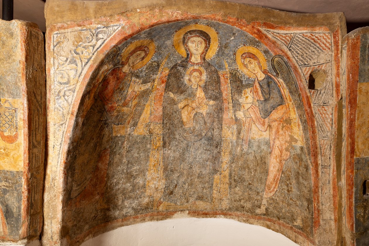 Nossa Senhora e o Menino entre os Arcanjos de Unknown artist