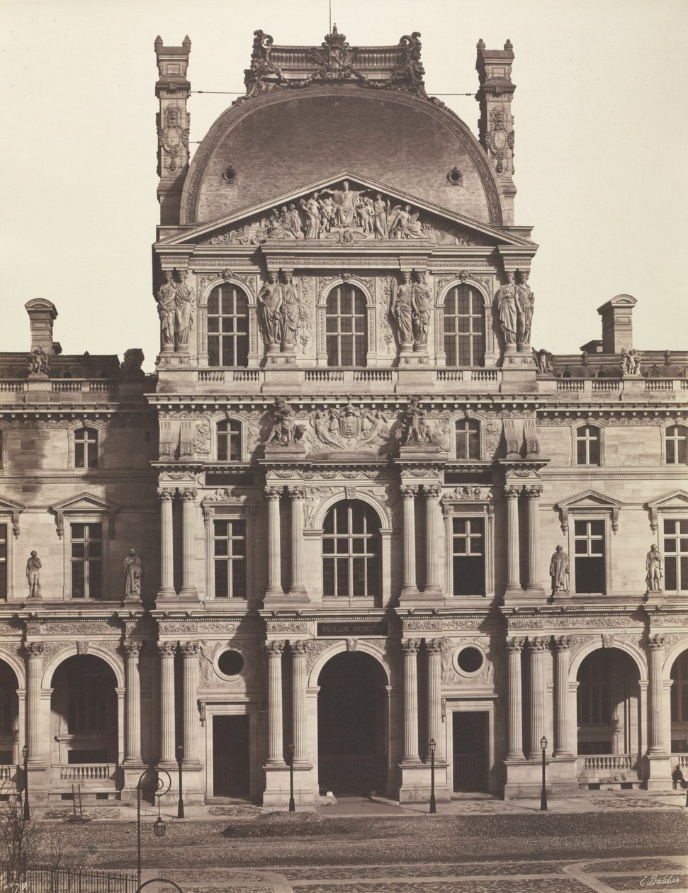 Pavilhão Richelieu, Louvre, Paris de Unknown artist