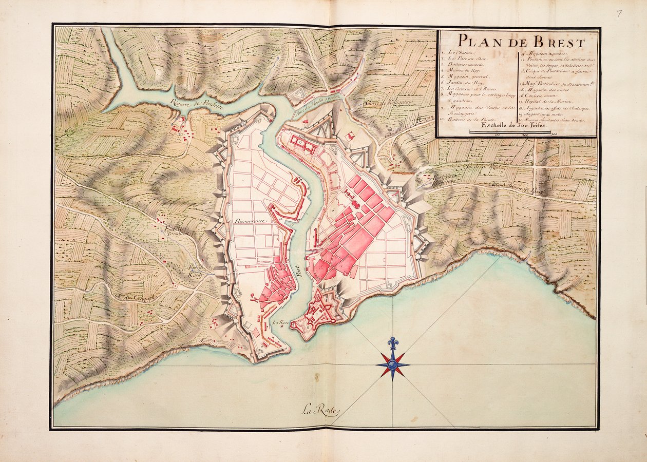 Plano de Brest de Unknown artist