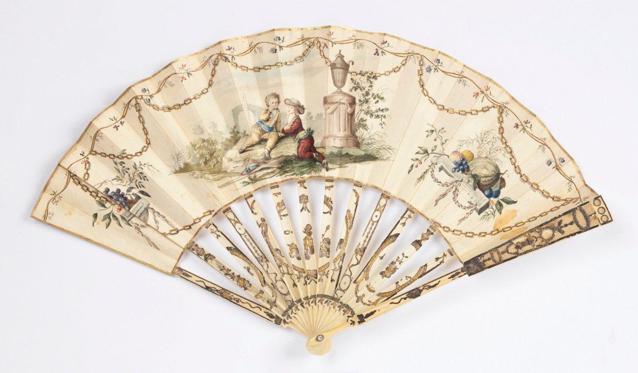 Ventilador plissado de Unknown artist