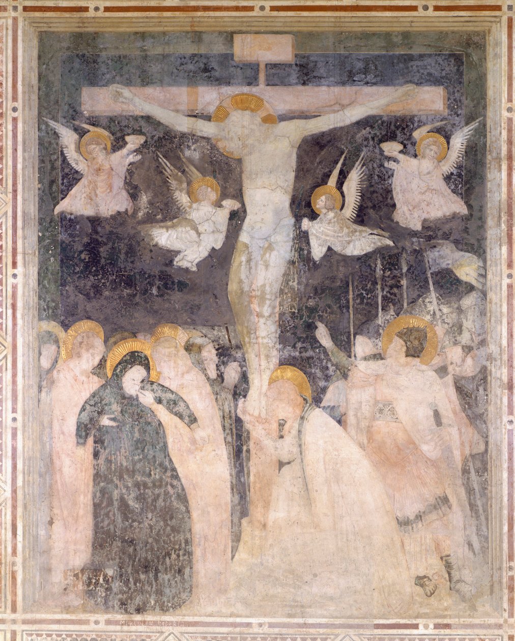 Cena da Crucificação, Abadia de Pomposa, Itália de Unknown artist