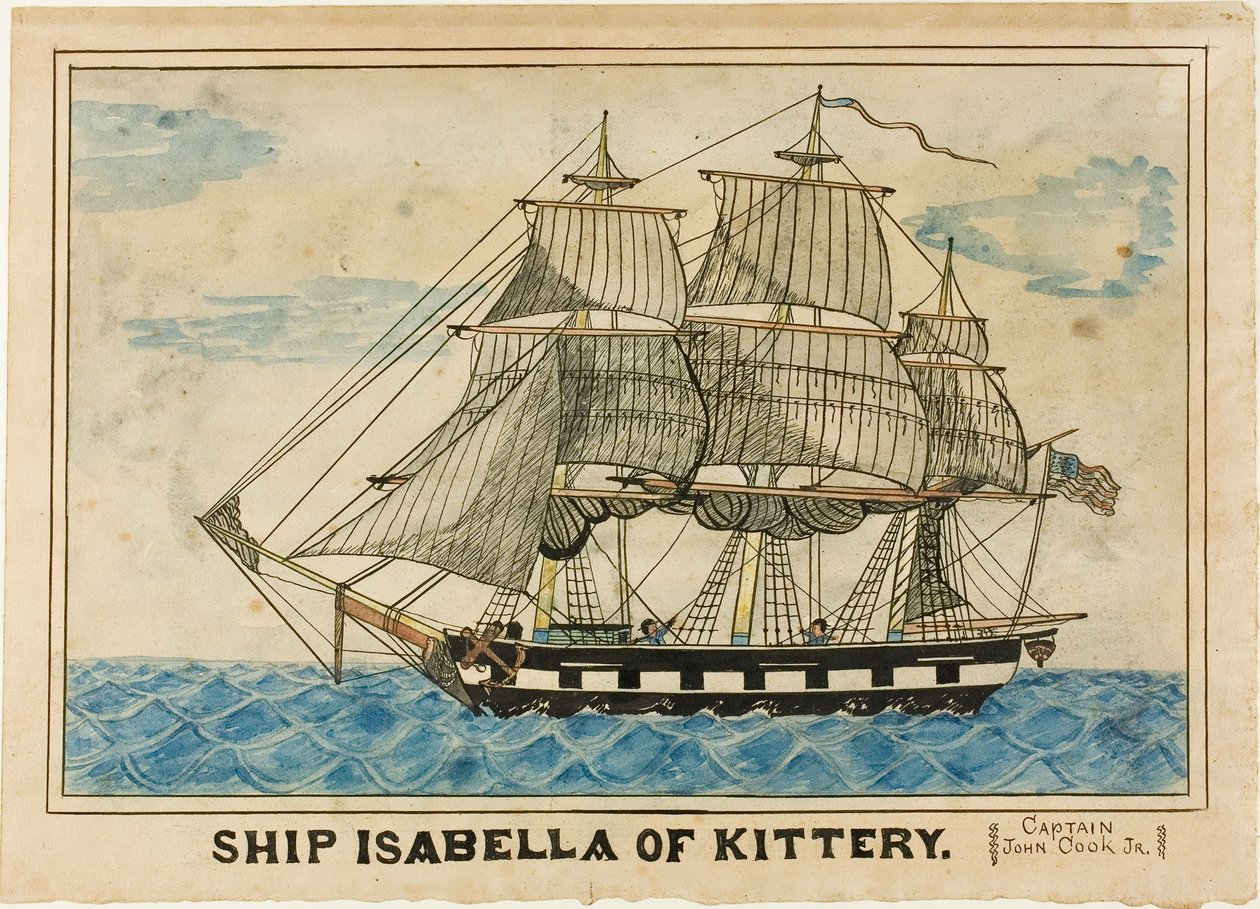 Navio Isabella de Kittery de Unknown artist