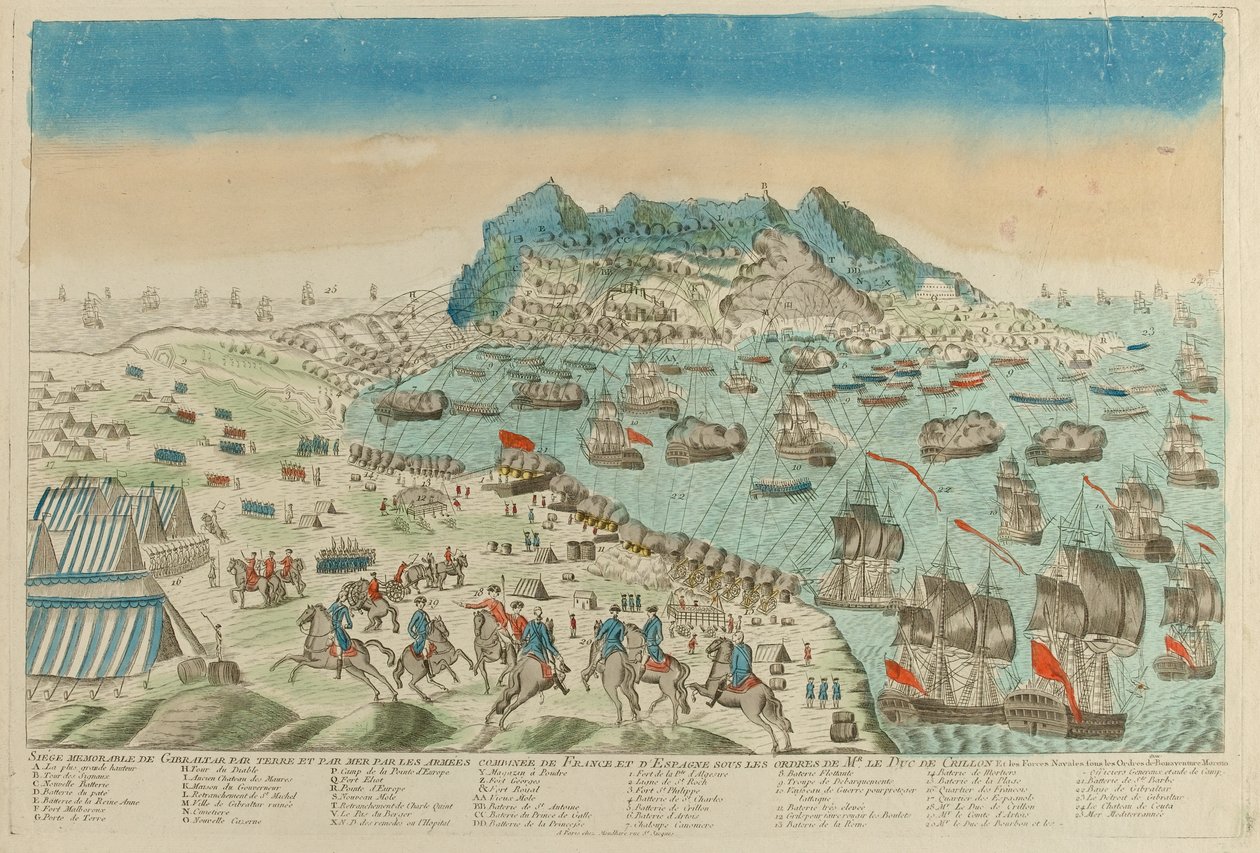 Cerco a Gibraltar, 1782 de Unknown