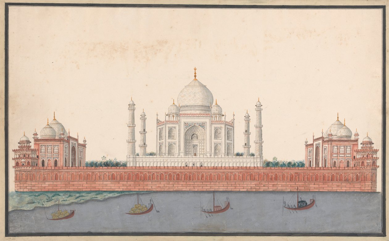 O Taj Mahal do rio de Unknown artist