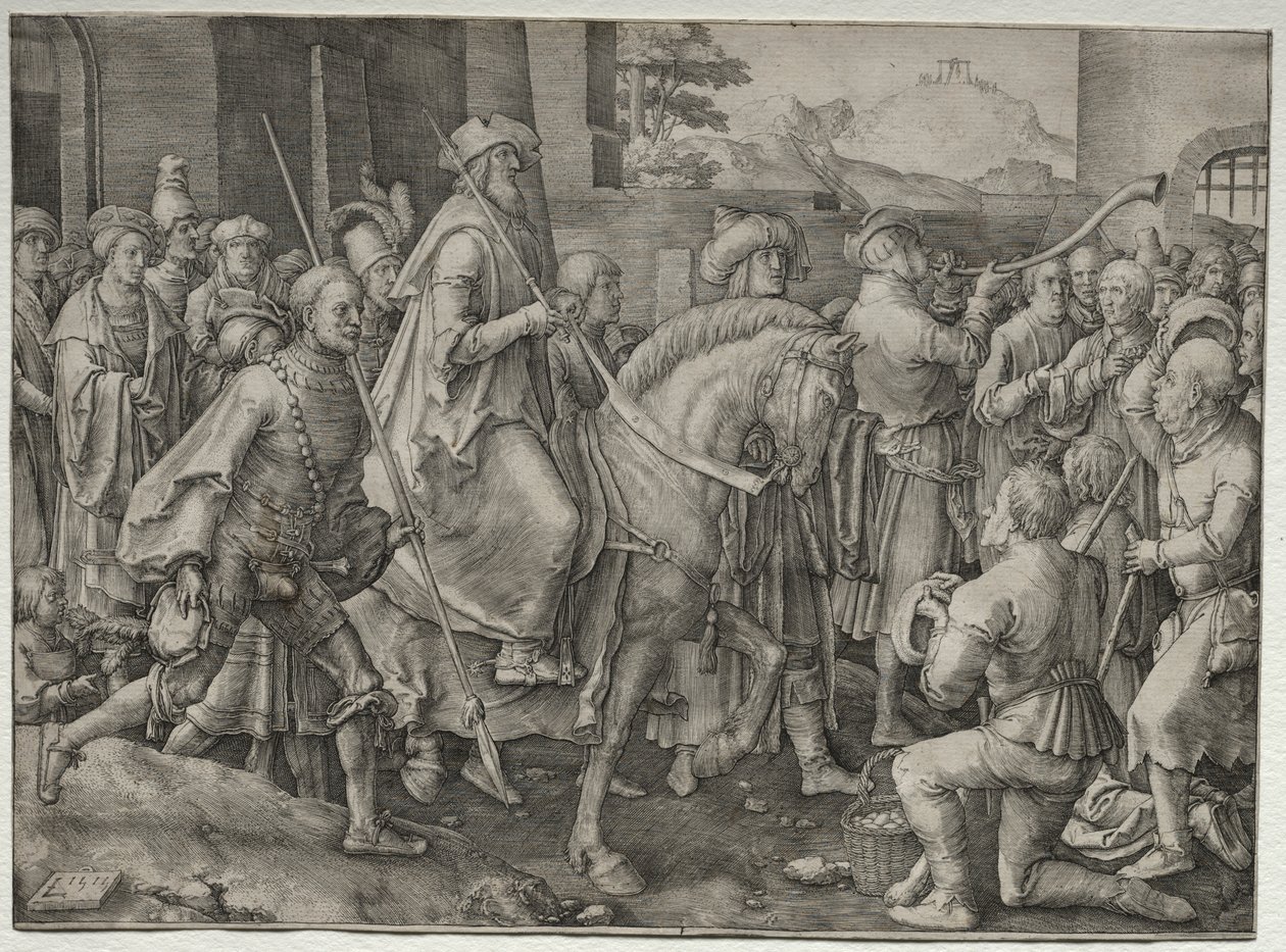 O triunfo de Mardoqueu de Unknown artist