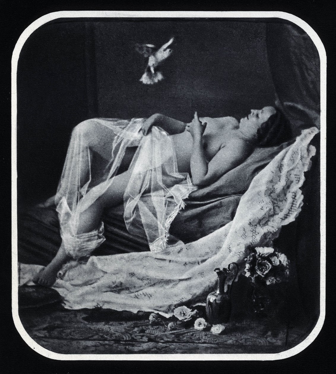 Mulher nua, por volta de 1850 Fotografia anónima de Unknown photographer