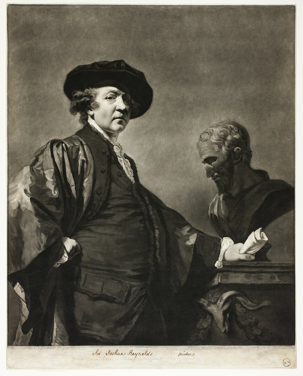 Sir Joshua Reynolds de Valentine Green