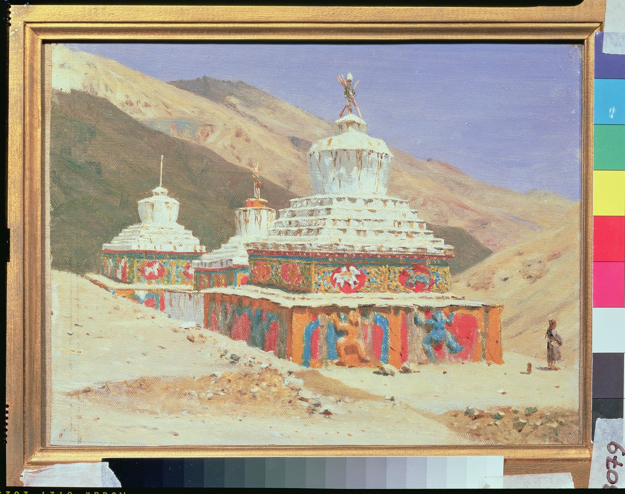 O Memorial da Morte em Ladakh, 1875 de Vasili Vasilievich Vereshchagin