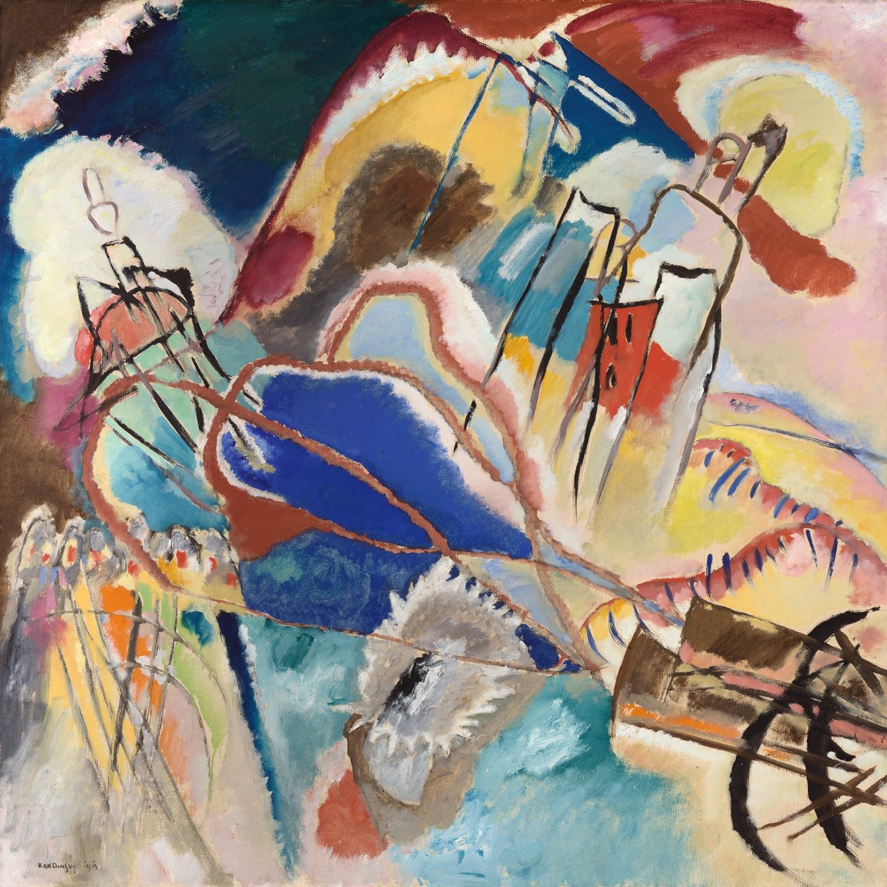 Improvisação nº 30 Cannons, 1913. de Wassily Kandinsky