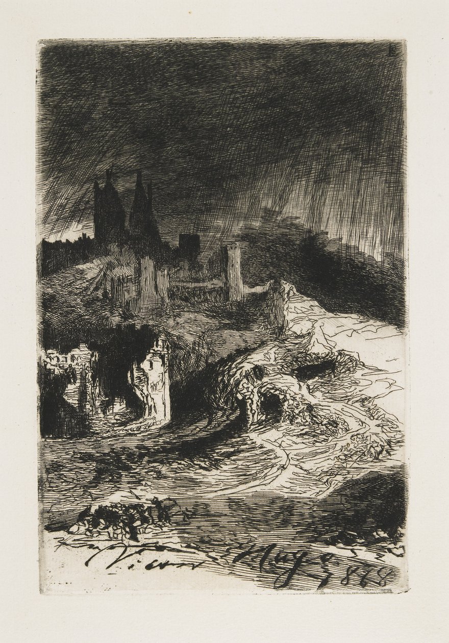 Paisagem, 1868 de Victor Hugo