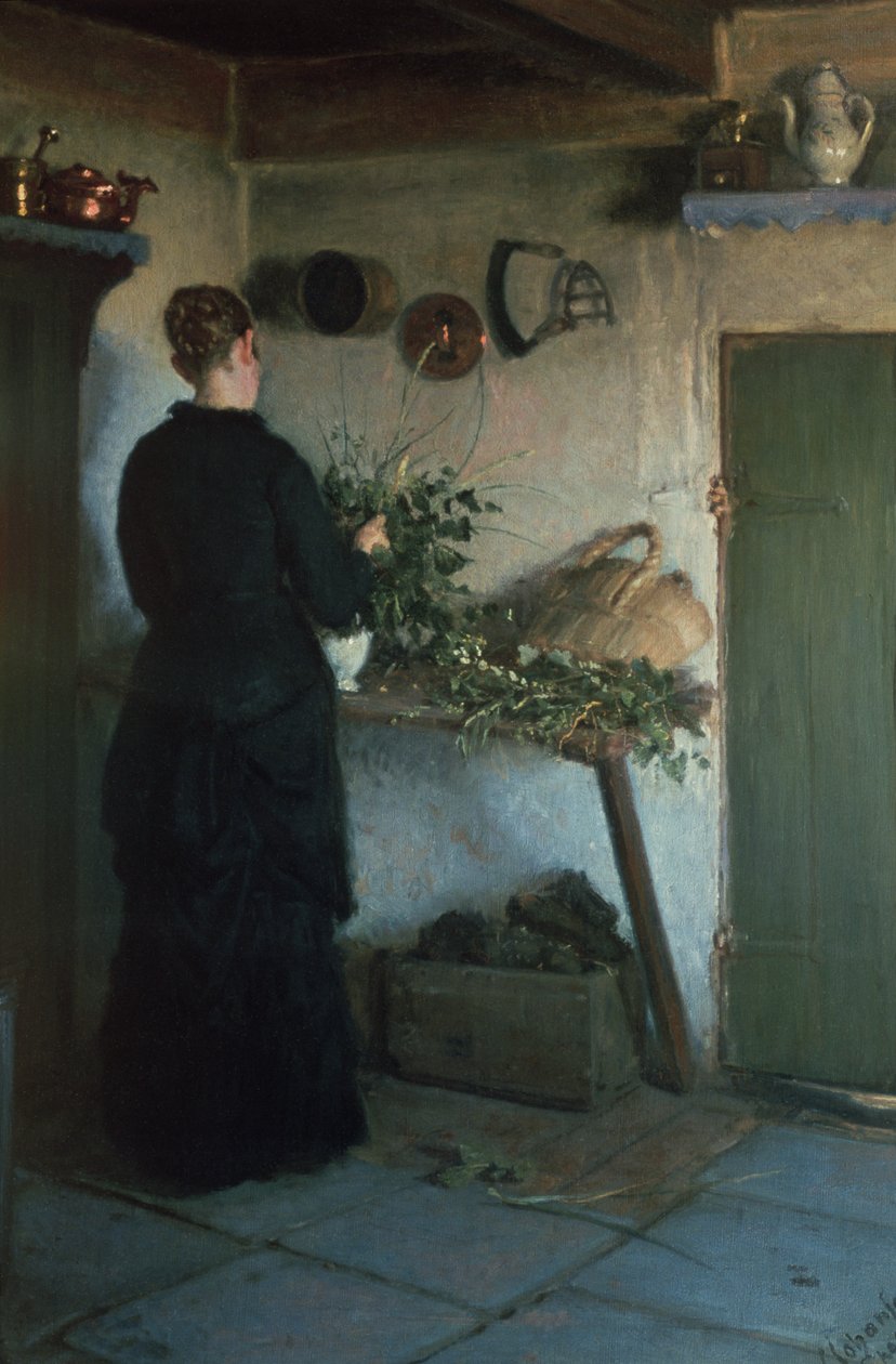 Senhora na cozinha de Viggo Johansen