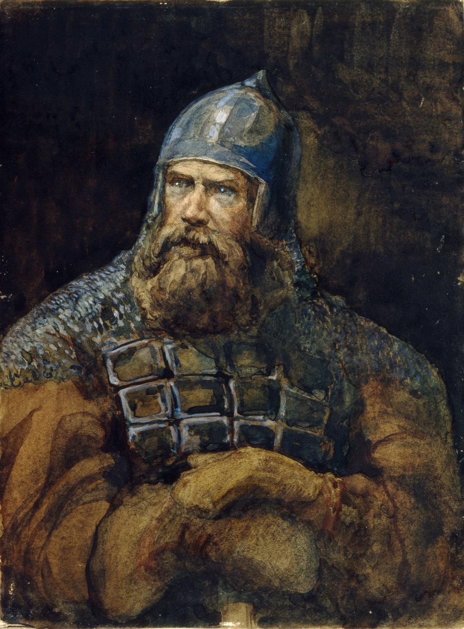 Um cavaleiro de Viktor Mikhaylovich Vasnetsov