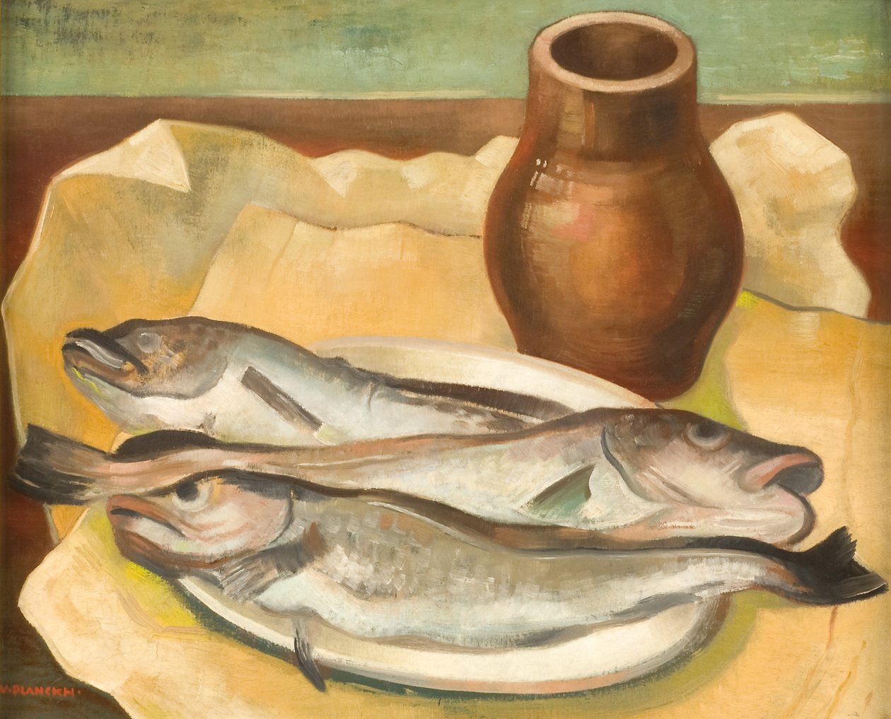 Natureza Morta com Peixes de Viktor Planckh