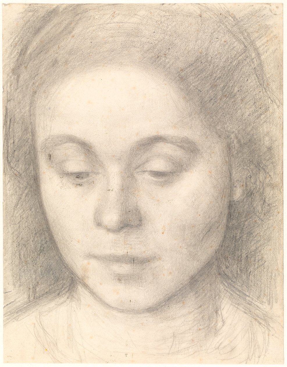 Retrato de Ida, a esposa do artista de Vilhelm Hammershøi