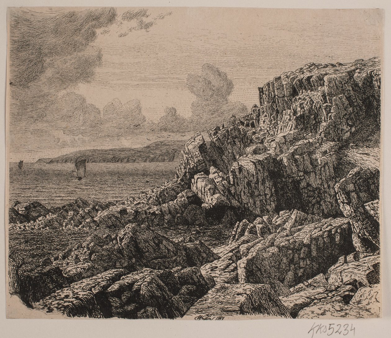 Seção costeira de Bornholm de Vilhelm Kyhn