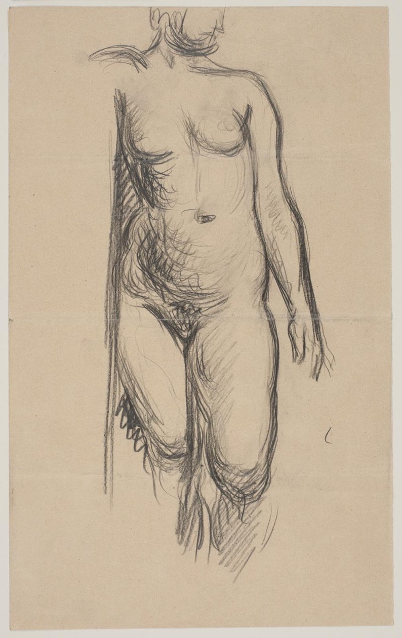 Modelo feminino em pé de Vilhelm Lundstrøm