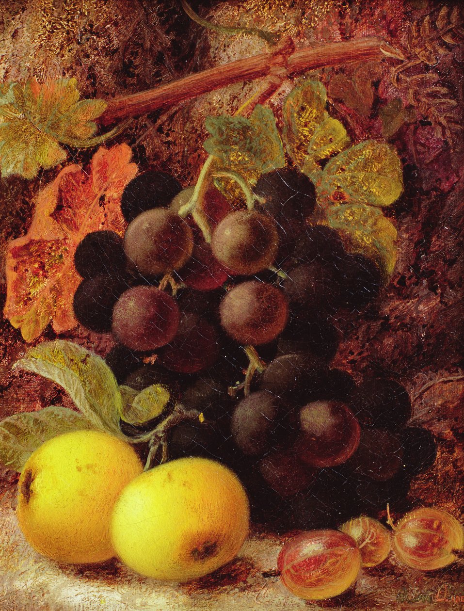 Uvas, maçãs e groselhas de Vincent Clare