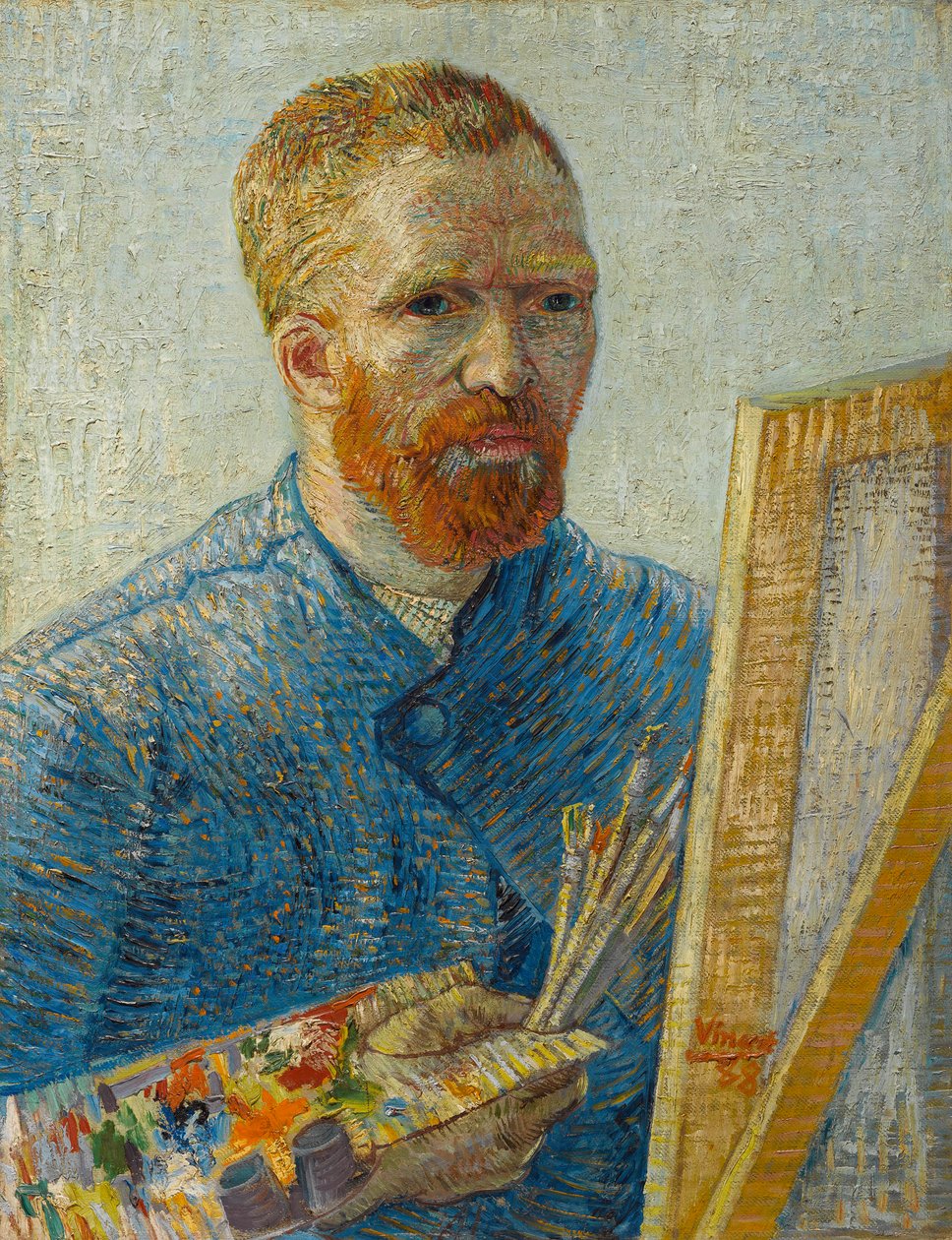 Auto-retrato como pintor de Vincent van Gogh