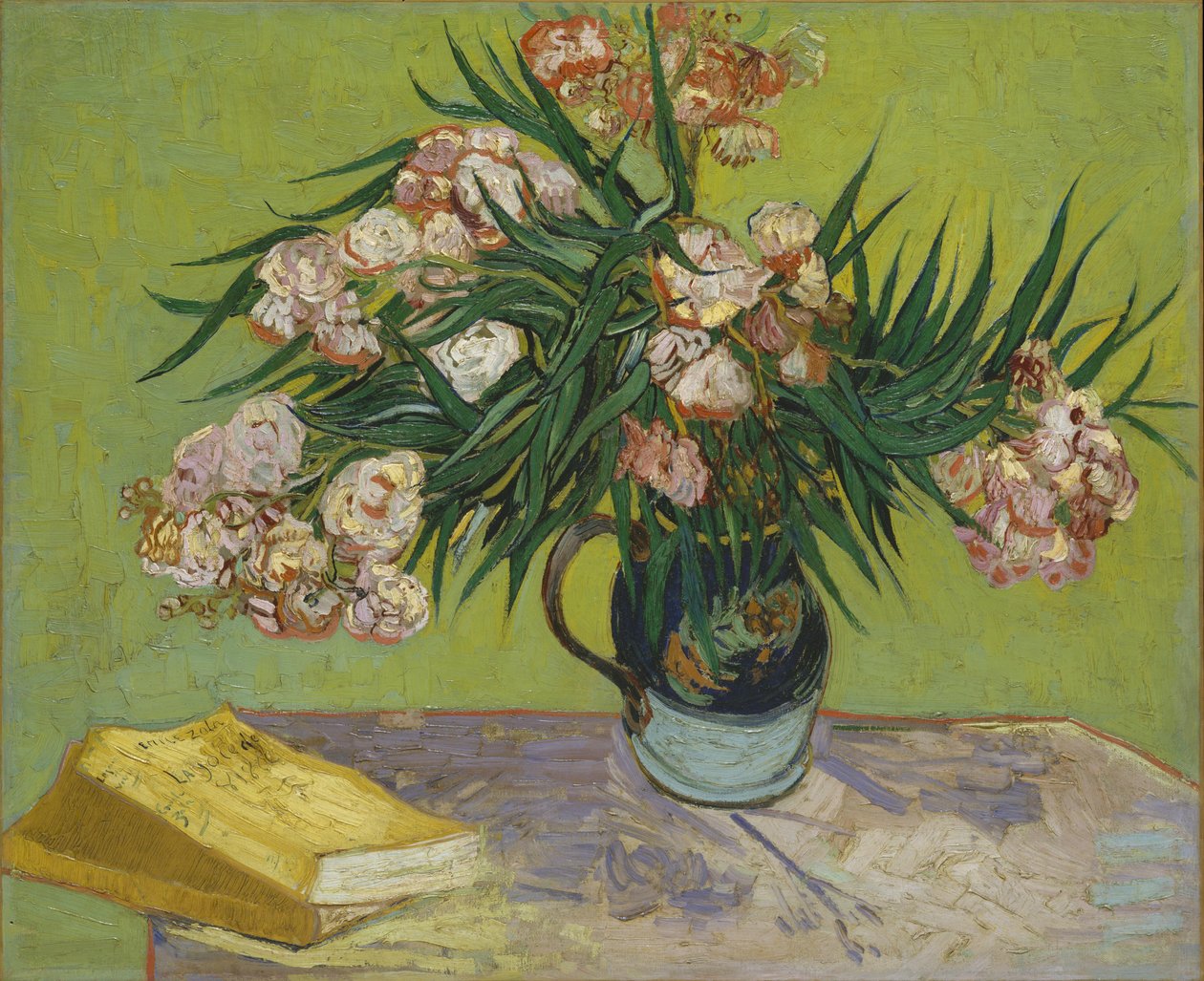 Ainda vida com oleander de Vincent van Gogh
