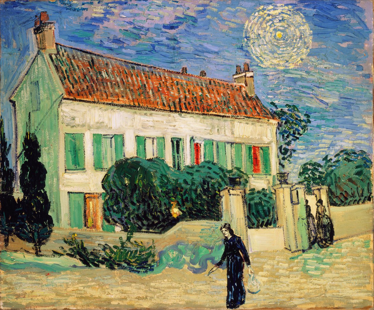 Casa branca à noite de Vincent van Gogh