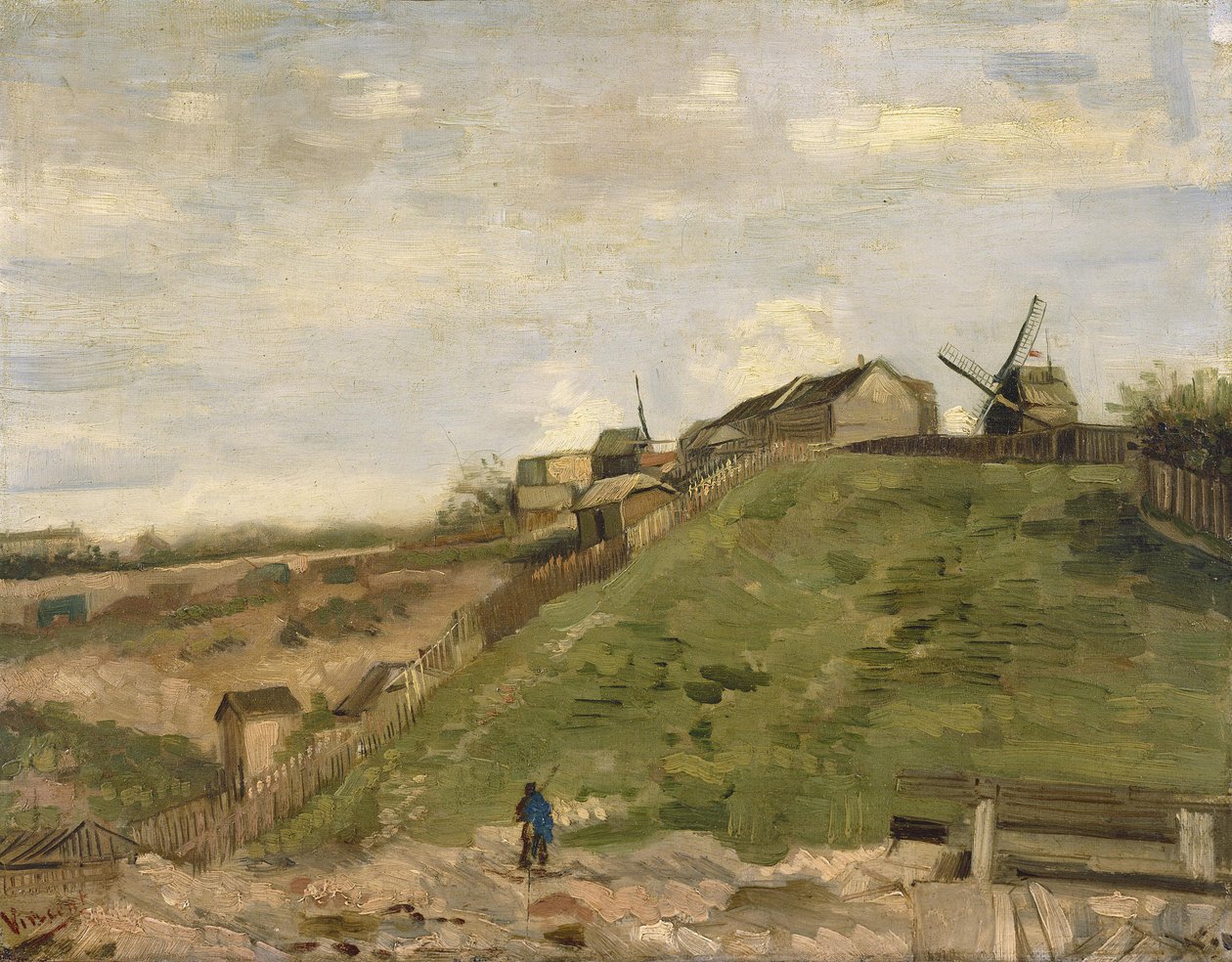 Colina, montmartre, pedreira de Vincent van Gogh