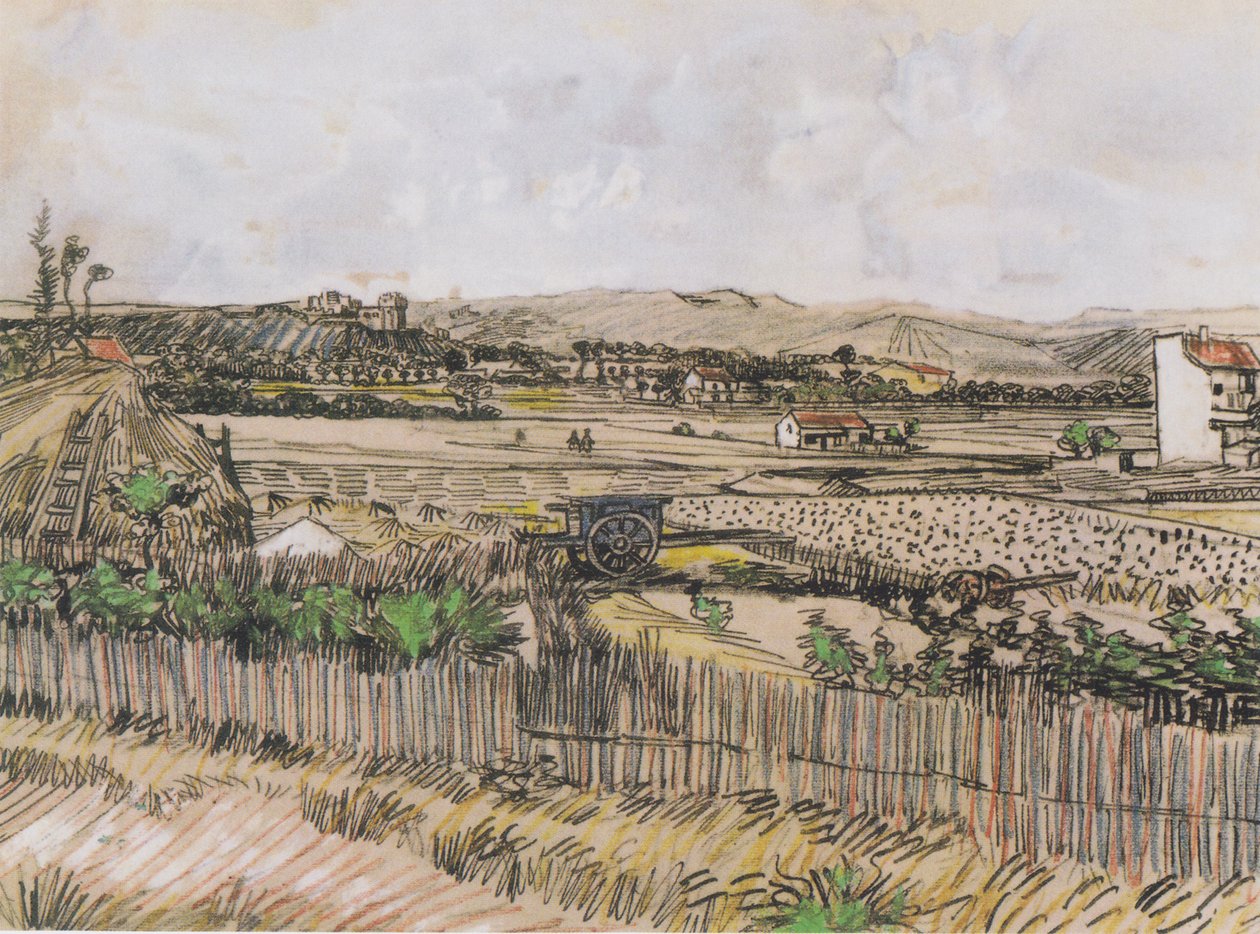 Colheita em Provence de Vincent van Gogh