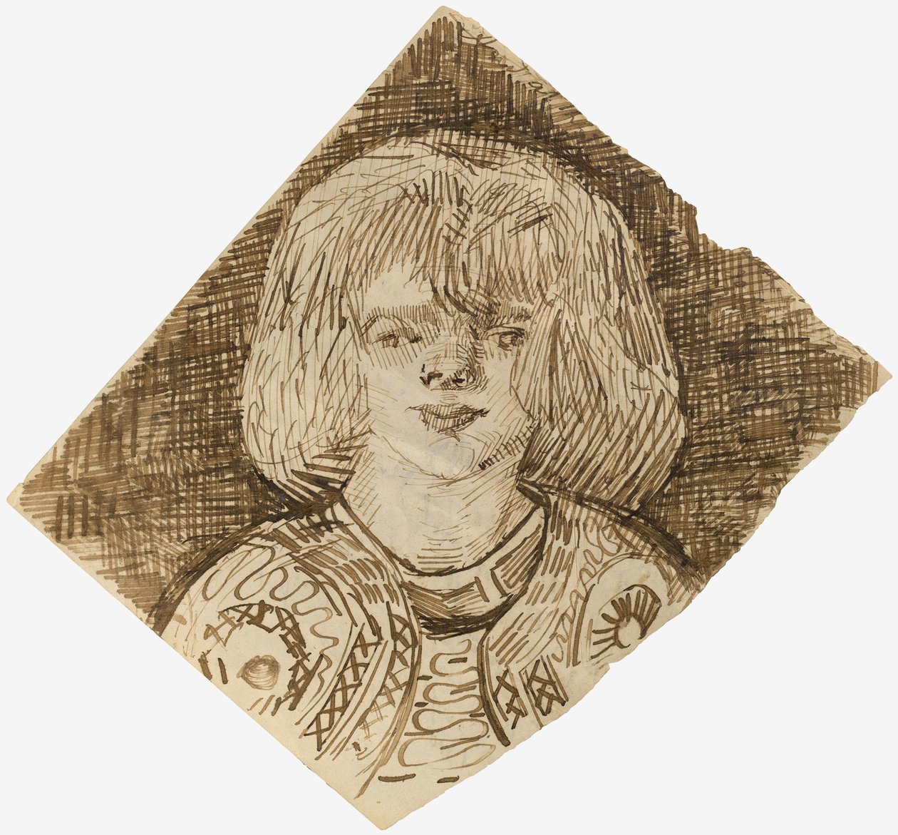 Cabeça de uma menina de Vincent van Gogh