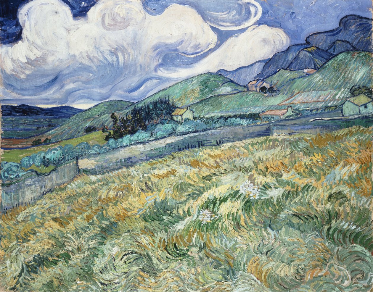 Paisagem de Saint-Rémy de Vincent van Gogh